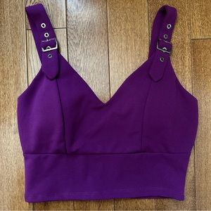 Padded bustier crop top